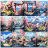 Torii Gate Fuji Paint by Numbers Kit