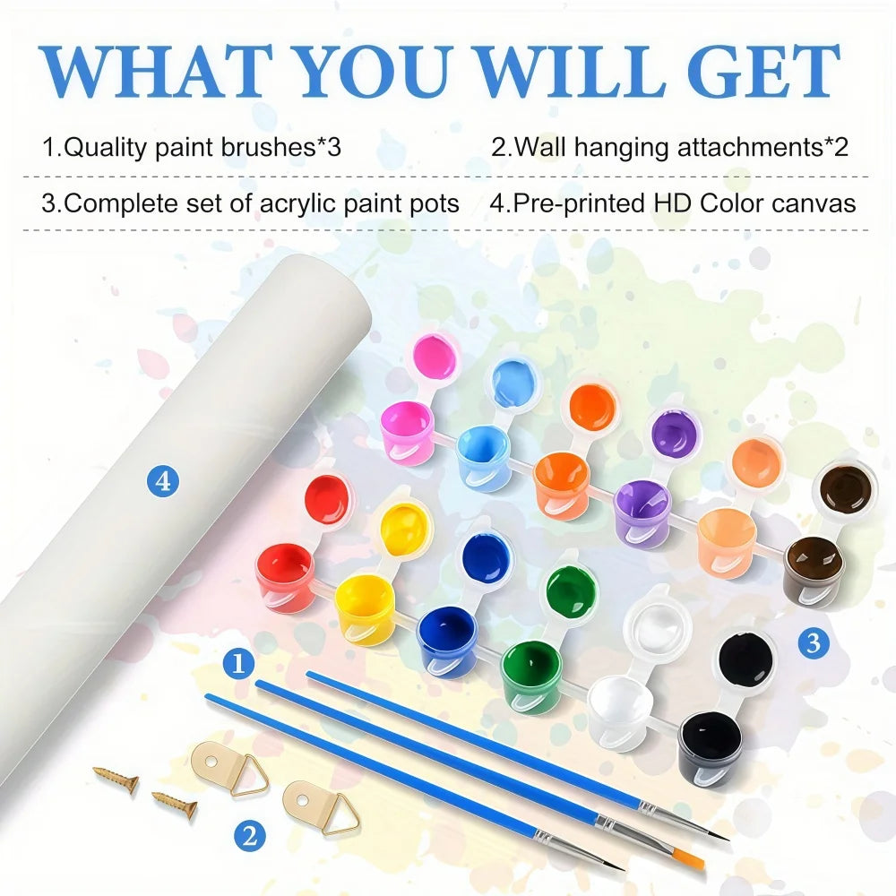 Lakeside Cottage Paint by Numbers Kit