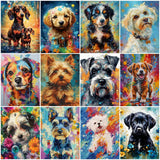 Painted Schnauzer Paint by Numbers Kit
