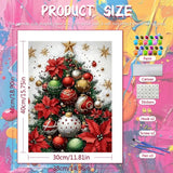 Poinsettia Tree Paint by Numbers Kit