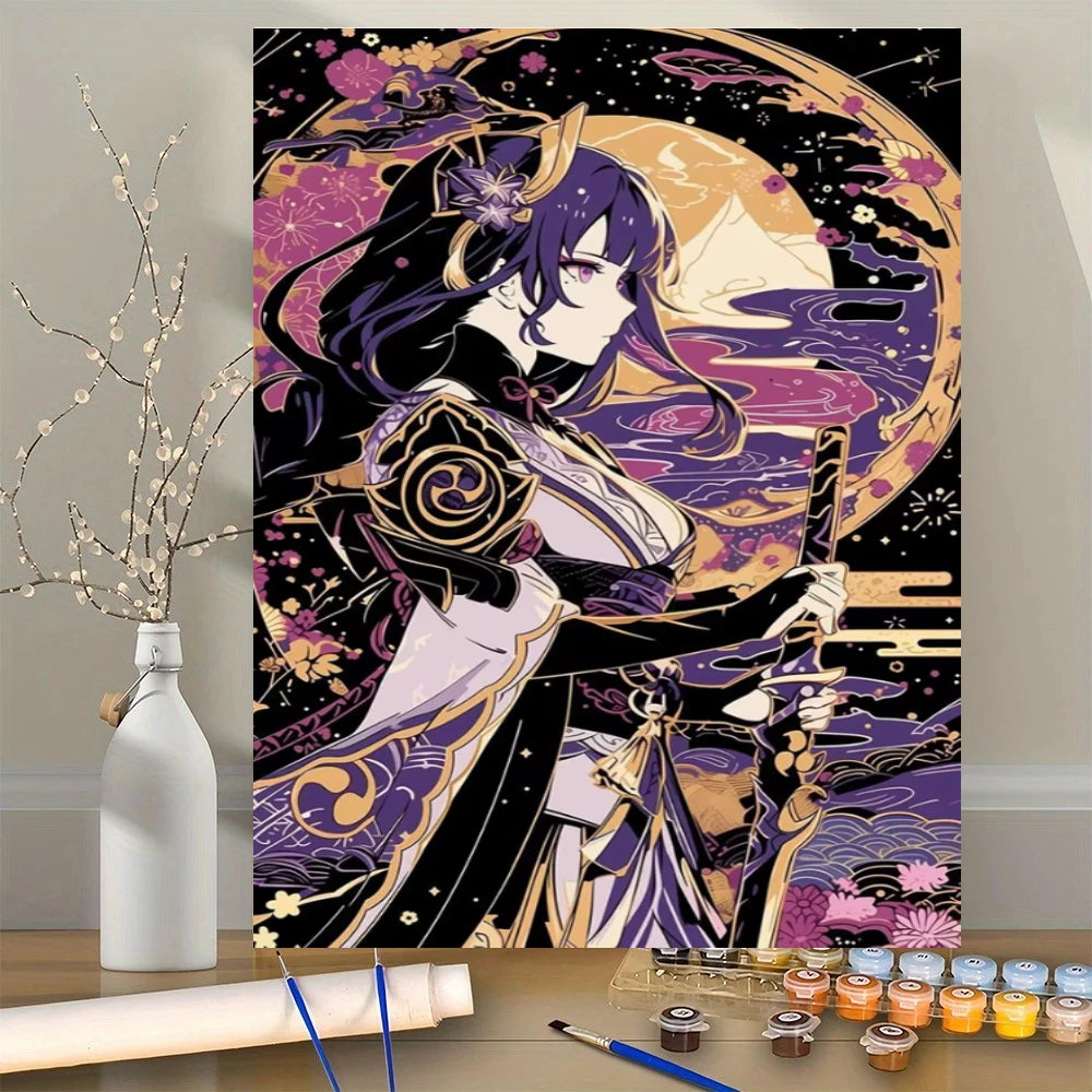 Shogun Purple Gold Paint by Numbers Kit