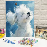Cloud Puppy Paint by Numbers Kit