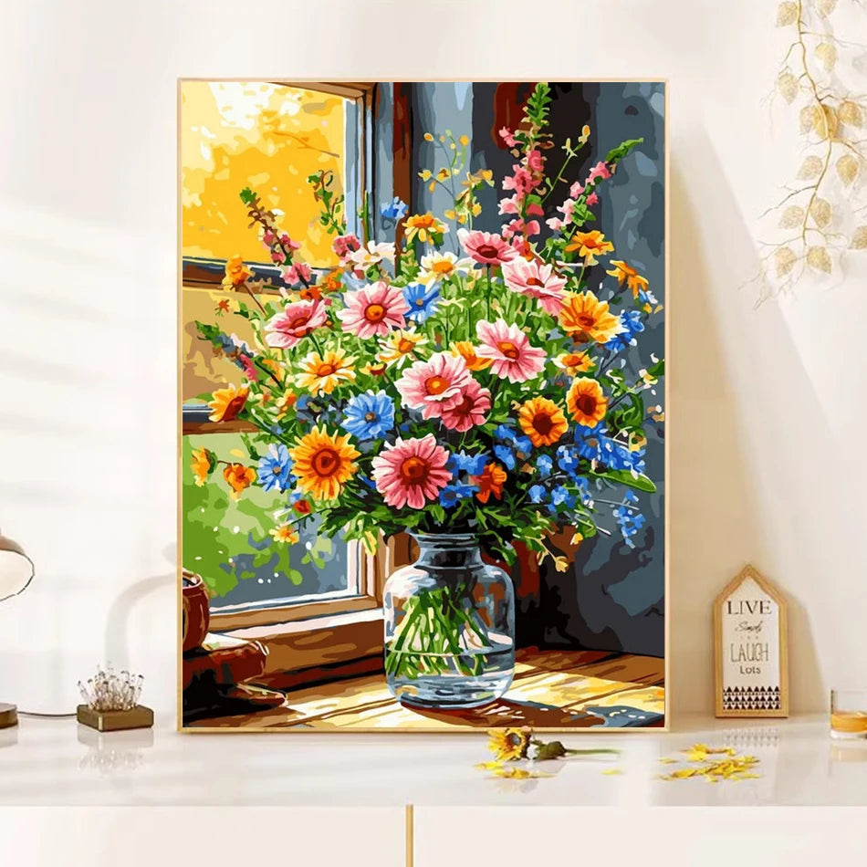 Morning Bouquet Paint by Numbers Kit