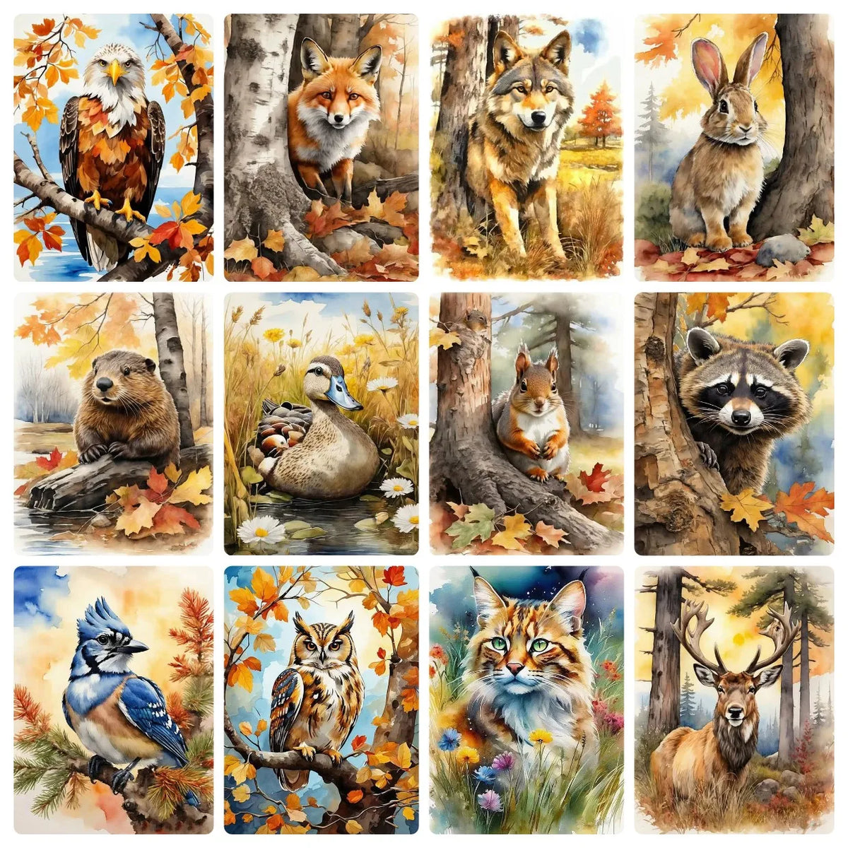 Autumn Owl Paint by Numbers Kit