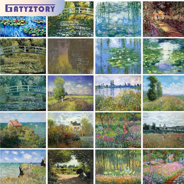 Lily Pond Impressions Paint by Numbers Kit
