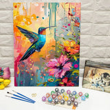 Jewel Hummingbird Paint by Numbers Kit