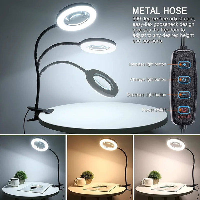 LED Lamp with Clamp for Detail Painting