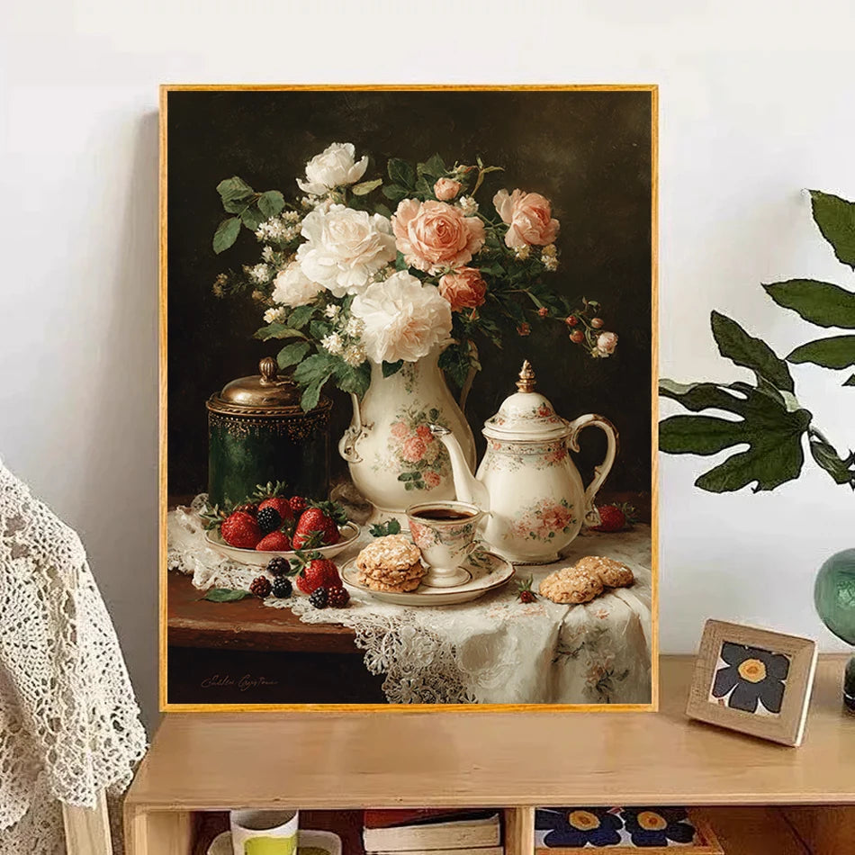 Poppies and Chocolate Paint by Numbers Kit