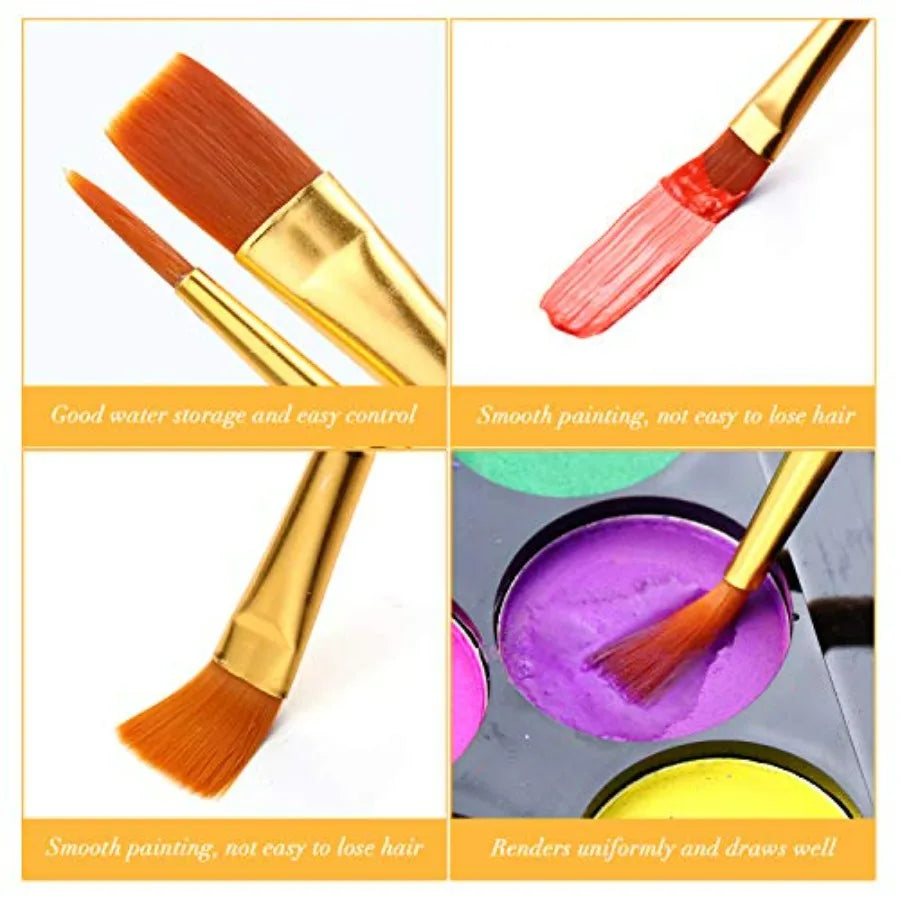 Detail Paint Brush Set of 8 + 2 FREE