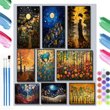 Golden Swirl Forest Paint by Numbers Kit