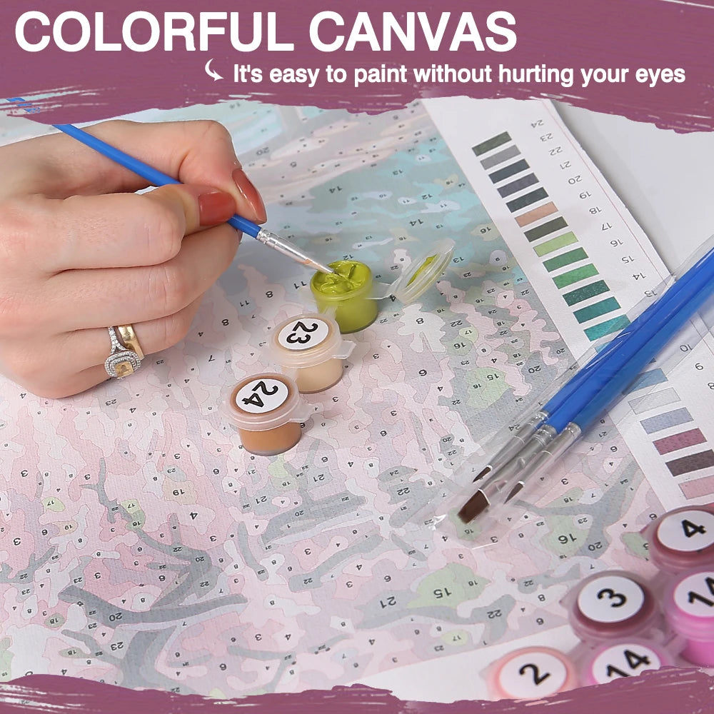 Sea Through the Window Paint by Numbers Kit