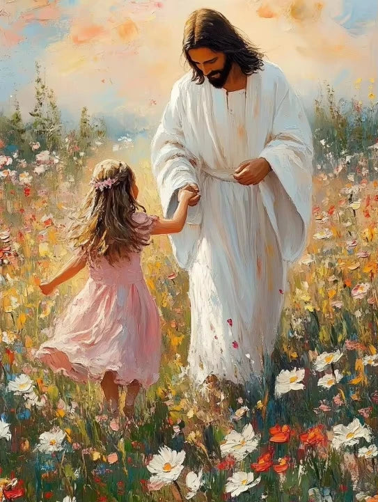 Jesus with Children Paint by Numbers Kit