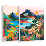 Naive Sunrise Hills Paint by Numbers Kit