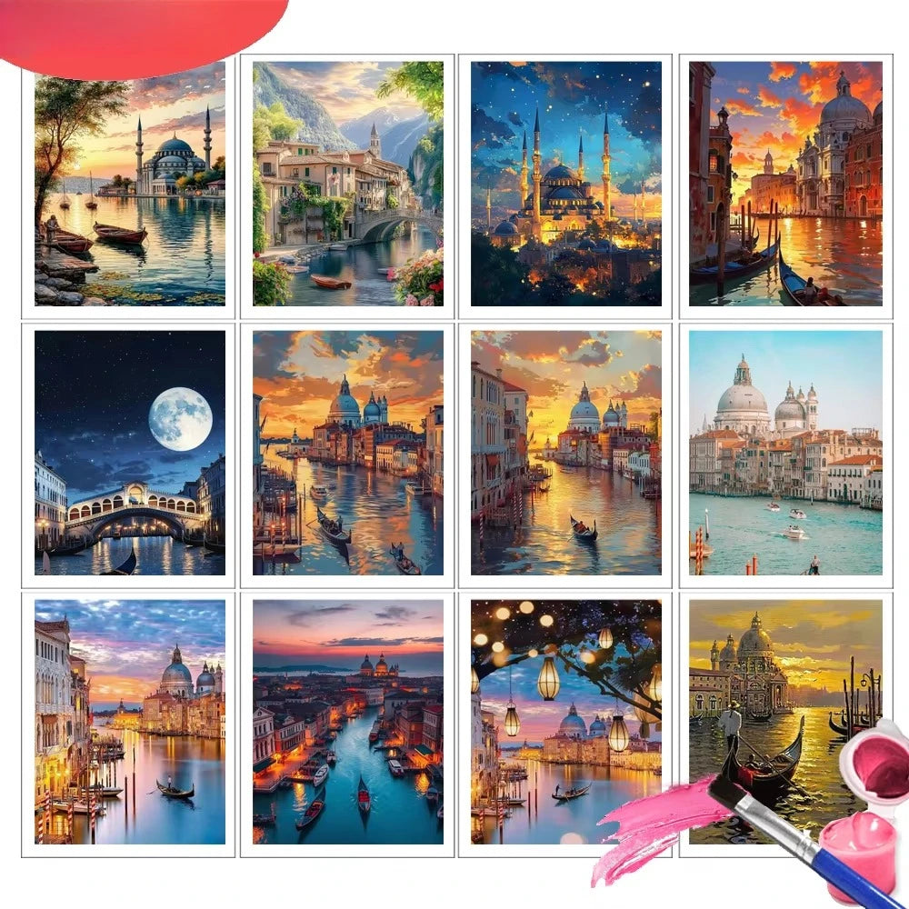 Bosphorus Sunset Paint by Numbers Kit