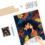Autumn Rain Walk Paint by Numbers Kit