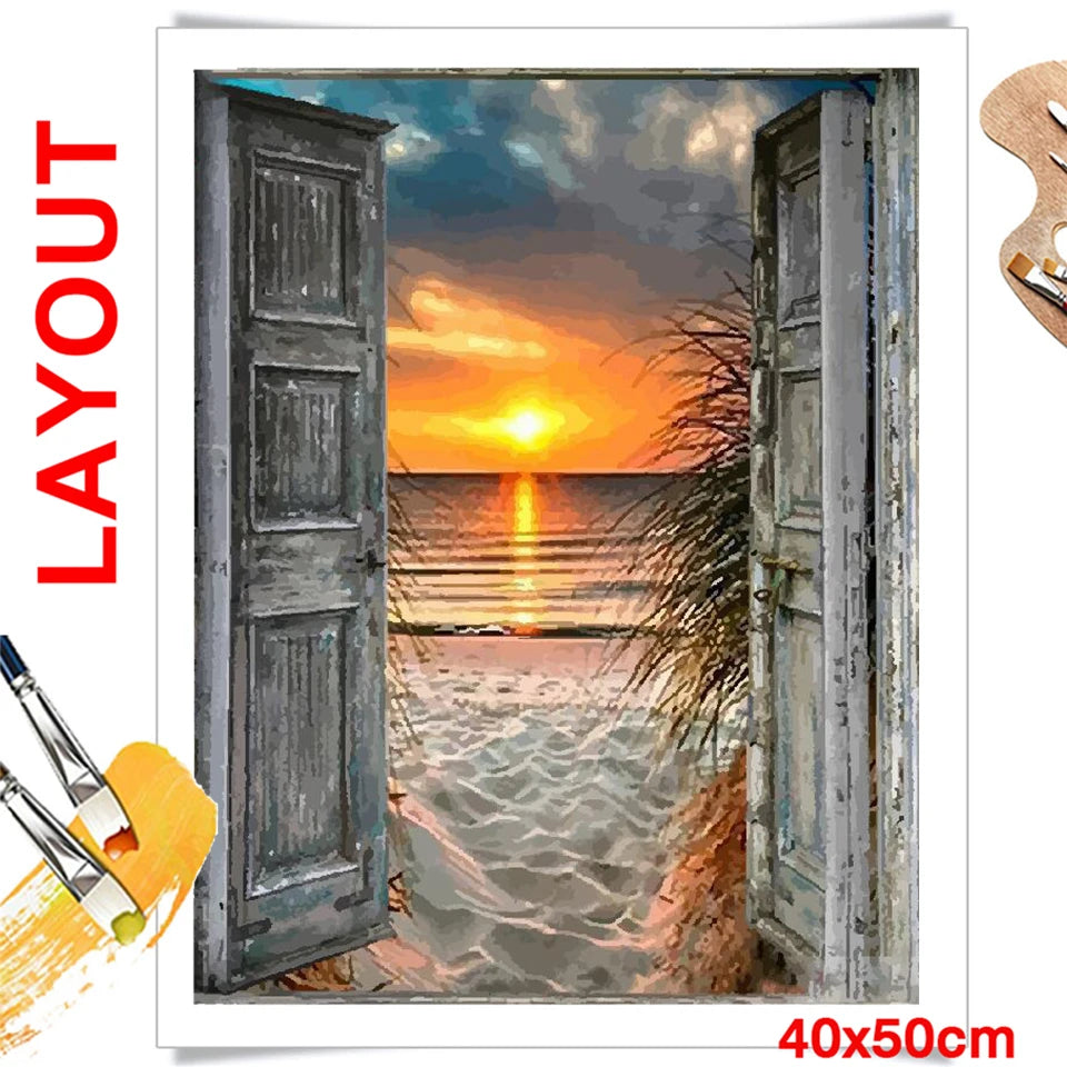 Lantern Night Lovers Paint by Numbers Kit