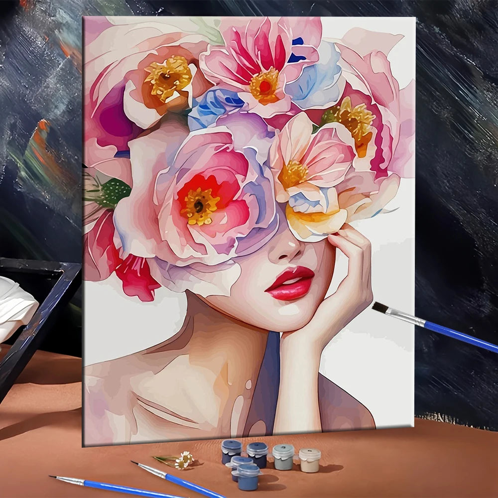 Peony Daydream Paint by Numbers Kit