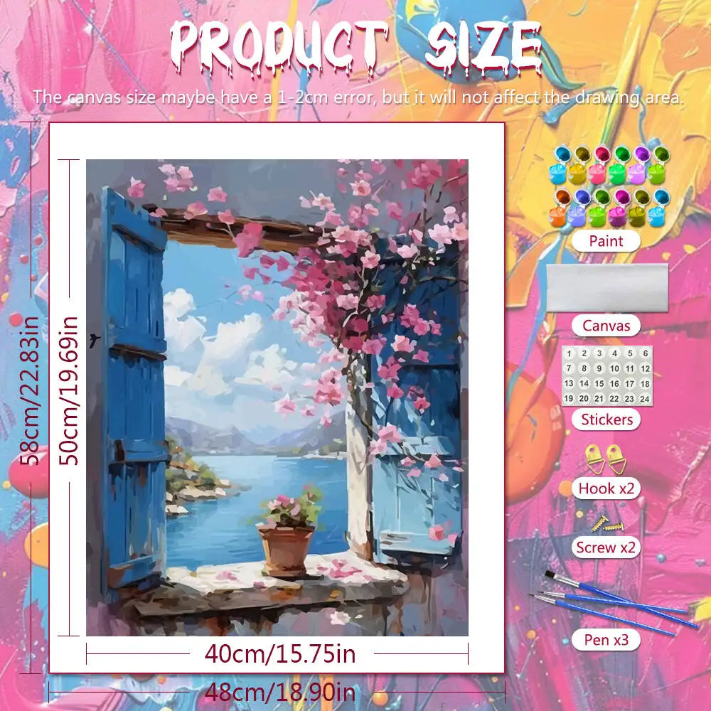 Window on the Bay Paint by Numbers Kit