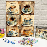 Coffee Collection Paint by Numbers Kit