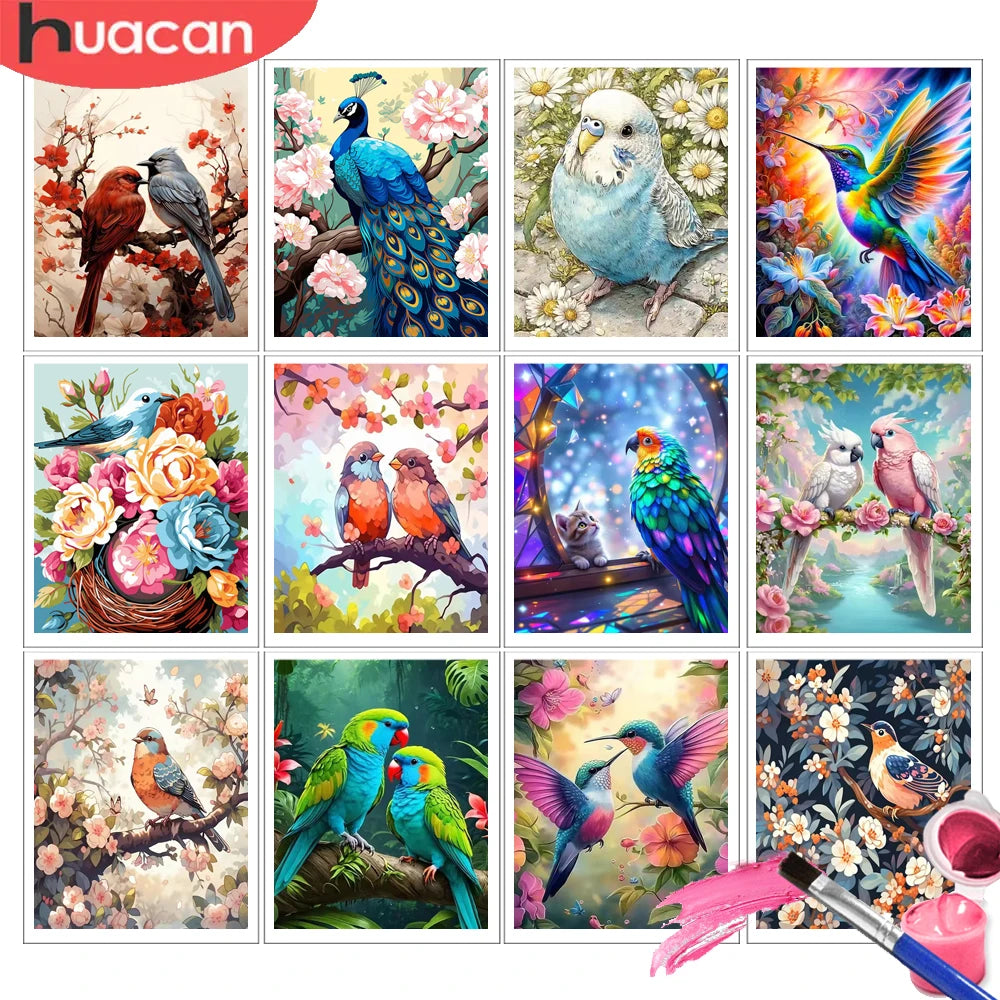 Blossom Peacock Paint by Numbers Kit