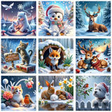 Winter Deer Cuddle Paint by Numbers Kit