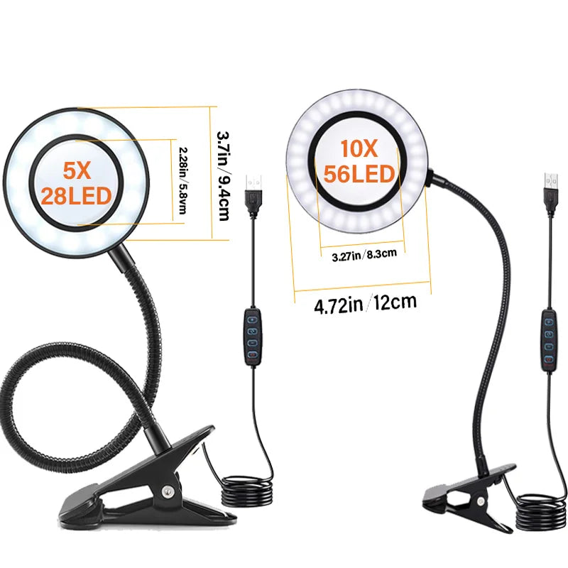 LED Lamp with Clamp for Detail Painting