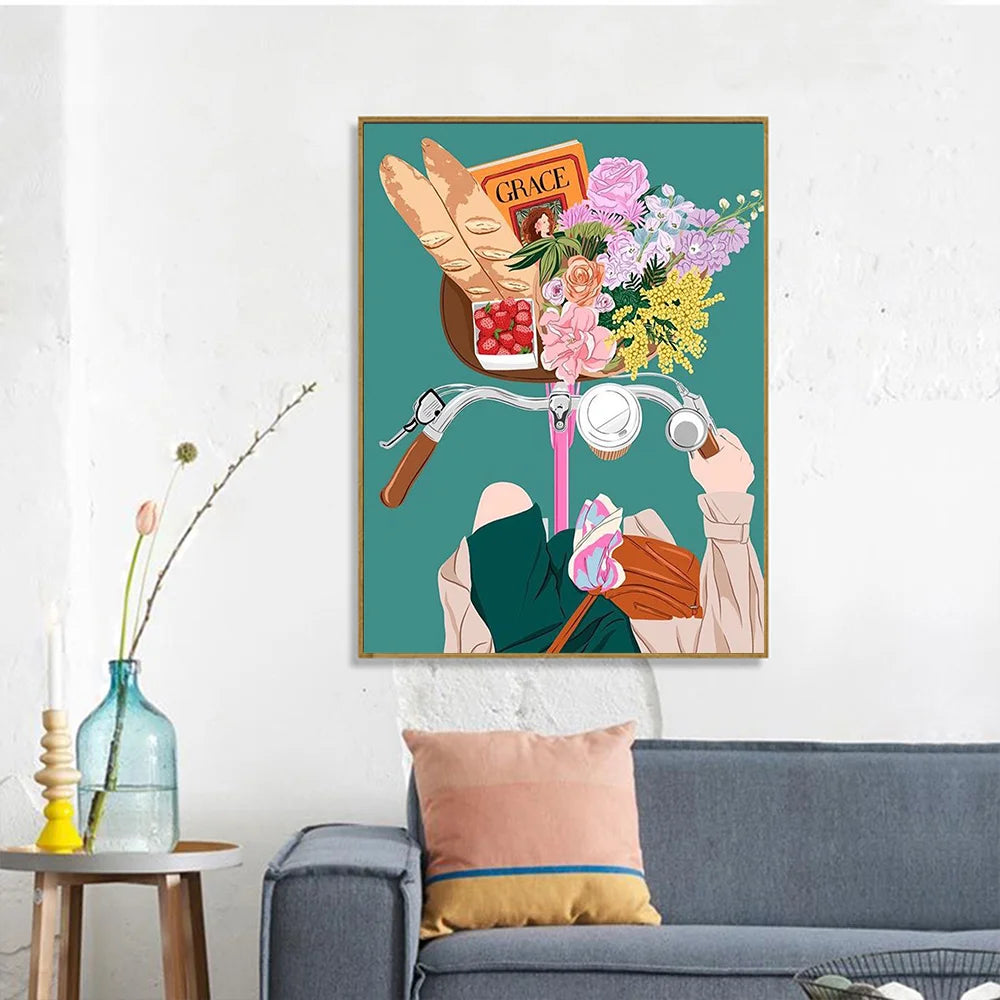Silk and Peonies Paint by Numbers Kit