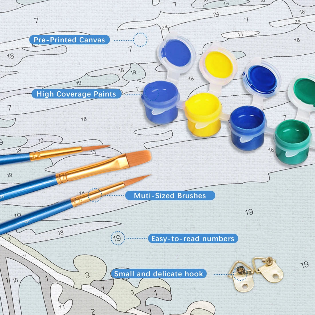 Snowmans Evening Paint by Numbers Kit