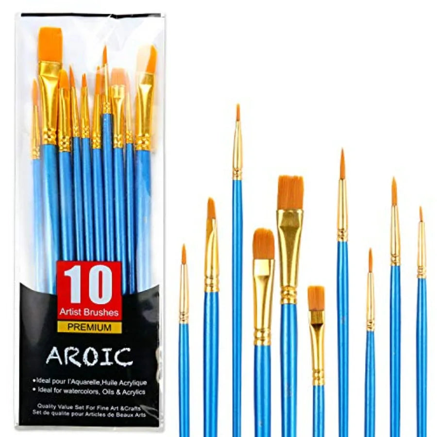 Detail Paint Brush Set of 8 + 2 FREE