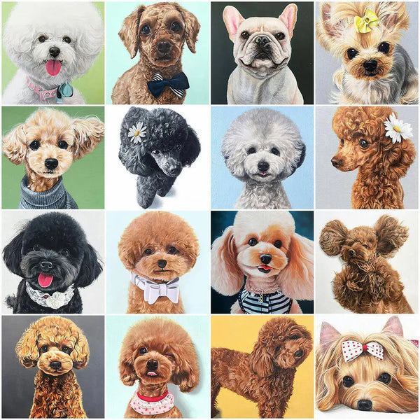 Cocoa Poodle Paint by Numbers Kit