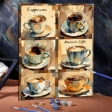 Coffee Collection Paint by Numbers Kit