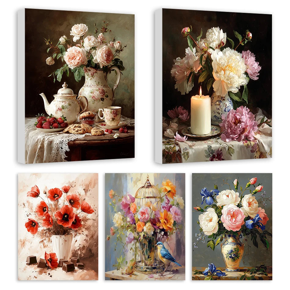 Poppies and Chocolate Paint by Numbers Kit