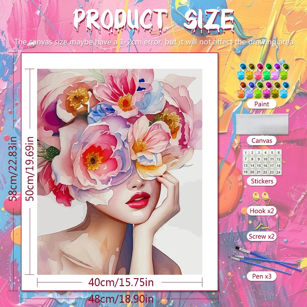 Peony Daydream Paint by Numbers Kit