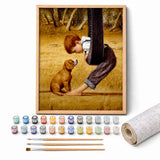 A Boy and His Dog Paint by Numbers Kit — 1