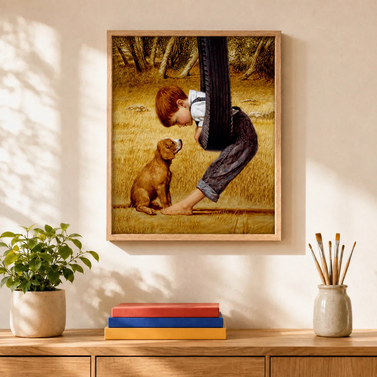 A Boy and His Dog Paint by Numbers Kit — 2