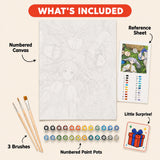 Adventurers Rest Paint by Numbers Kit: everything included in the kit