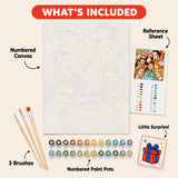 Anime Crew Paint by Numbers Kit: everything included in the kit