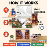 Christmas Lane Paint by Numbers Kit — 4