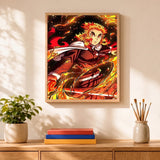 Flame Warrior Paint by Numbers Kit — 2