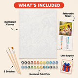 Jesus with Children Paint by Numbers Kit: everything included in the kit