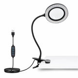 10X LED magnifying lamp with clamp on white studio background | LED Lamp with Clamp for Detail Painting