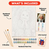 Little Angel Paint by Numbers Kit: everything included in the kit