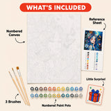 Luna Fairy Paint by Numbers Kit: everything included in the kit