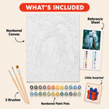 Moon Prince Paint by Numbers Kit: everything included in the kit