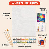 Neon Sunset Wave Paint by Numbers Kit — 5