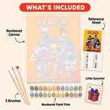 Ninja Team Paint by Numbers Kit — 5