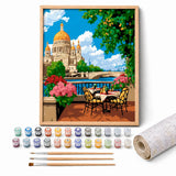 Paris Cafe Terrace Paint by Numbers Kit — 1