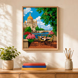 Paris Cafe Terrace Paint by Numbers Kit — 2