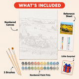 Provence Harvest Paint by Numbers Kit: everything included in the kit