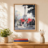Red Bloom Paris Paint by Numbers Kit — 2